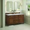 James Martin Vanities 60'' Double Vanity, Mid-Century Walnut w/ 3 CM Carrara White Marble Top 424-V60D-WLT-3CAR - alternate 4